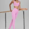 High-Waist Airbrush 7/8 Heart Throb Tayt - Şeker Kalp Pembesi/Beyaz