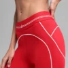 High-Waist Airbrush 7/8 Heart Throb Tayt - Parlak Kırmızı/Beyaz