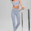 High-Waist Airbrush 7/8 Heart Throb Tayt - Winter Frost/Beyaz