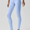 High-Waist Airbrush Airbrush Legging - Açık Provence Mavisi