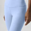 High-Waist Airbrush Airbrush Legging - Açık Provence Mavisi