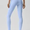 High-Waist Airbrush Airbrush Legging - Açık Provence Mavisi