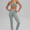 High-Waist Airbrush Airbrush Legging - Ay Gri