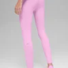 High-Waist Airbrush Airbrush Legging - Şeker Kalpli Pembe