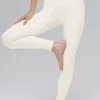 High-Waist Airbrush Airbrush Legging - Fildişi
