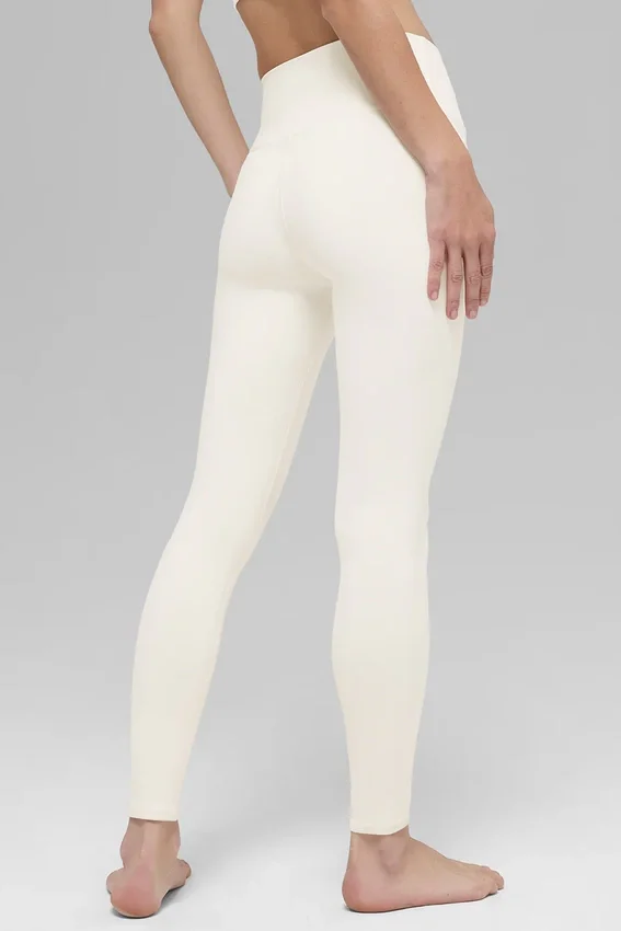High-Waist Airbrush Airbrush Legging - Fildişi