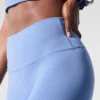 High-Waist Airbrush Airbrush Legging - Kristal Berraklığında Mavi