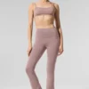High-Waist Airbrush Bootcut Tayt - Taupe