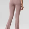 High-Waist Airbrush Bootcut Tayt - Taupe