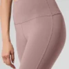 High-Waist Airbrush Bootcut Tayt - Taupe