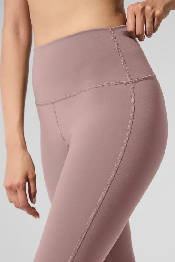High-Waist Airbrush Bootcut Tayt - Taupe