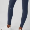 High-Waist Airbrush Kışlık Sıcak Nocturne Tayt - Lacivert