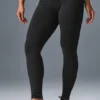 High-Waist Airbrush Legging - Siyah