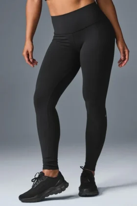 High-Waist Airbrush Legging – Siyah