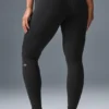 High-Waist Airbrush Legging - Siyah