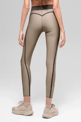 High-Waist Airlift 7/8 Line Up Tayt – Gravel