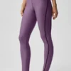 High-Waist Airlift 7/8 Line Up Tayt - Plum Kiss