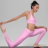 High-Waist Airlift 7/8 Rebel Tayt - Şeker Kalpli Pembe
