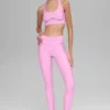 High-Waist Airlift 7/8 Rebel Tayt - Şeker Kalpli Pembe