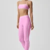 High-Waist Airlift 7/8 Tayt - Şeker Kalpli Pembe/Beyaz