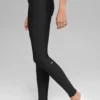 High-Waist Airlift Alignment Tayt - Siyah/Beyaz