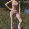 High-Waist Airlift Cherish Tayt - Vintage Pembe