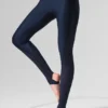 High-Waist Airlift Darling Stirrup Tayt - Lacivert