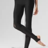High-Waist Airlift Darling Stirrup Tayt - Siyah