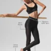 High-Waist Airlift Darling Stirrup Tayt - Siyah