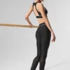 High-Waist Airlift Darling Stirrup Tayt - Siyah