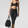 High-Waist Airlift Divine Capri - Siyah