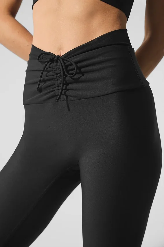 High-Waist Airlift Divine Capri - Siyah