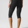High-Waist Airlift Divine Capri - Siyah