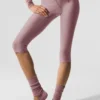 High-Waist Airlift Divine Kapri - Dumanlı Kuvars