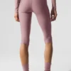 High-Waist Airlift Divine Kapri - Dumanlı Kuvars