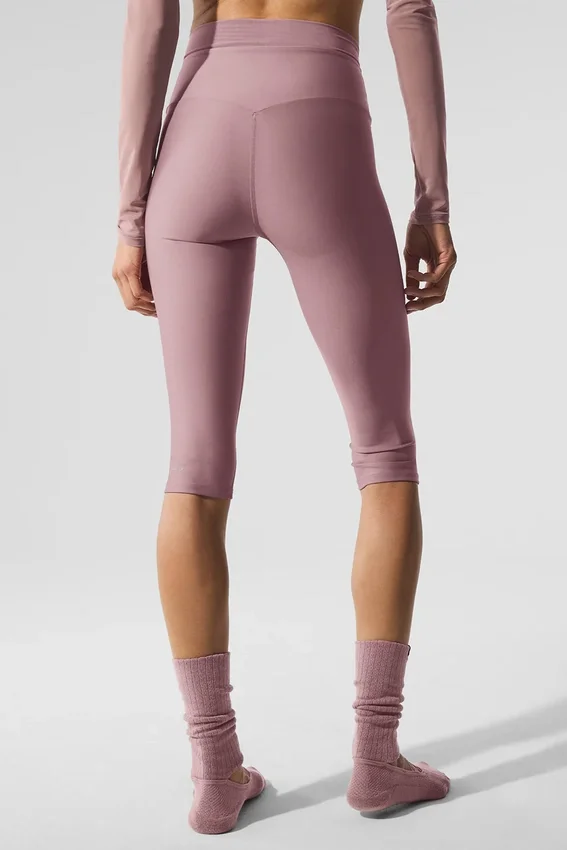 High-Waist Airlift Divine Kapri - Dumanlı Kuvars