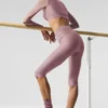 High-Waist Airlift Divine Kapri - Dumanlı Kuvars