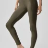 High-Waist Airlift Evolve Tayt - Zeytin Ağacı