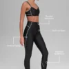 High-Waist Airlift Haven Tayt - Siyah/Beyaz