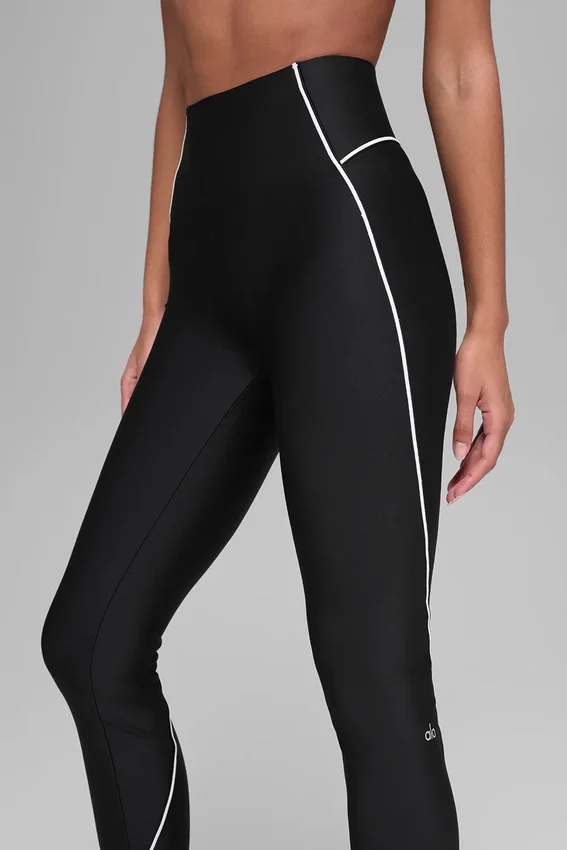 High-Waist Airlift Haven Tayt - Siyah/Beyaz