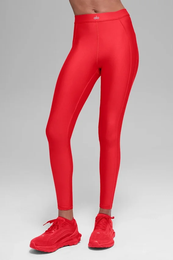 High-Waist Airlift Ignite 7/8 Tayt - Parlak Kırmızı
