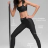 High-Waist Airlift Ignite 7/8 Tayt - Siyah