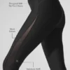 High-Waist Airlift Just Right Kapri - Siyah