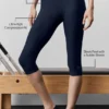 High-Waist Airlift Şık Kapri - Lacivert