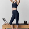 High-Waist Airlift Şık Kapri - Lacivert