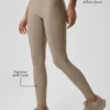 High-Waist Airlift Şık Tayt - Gravel
