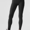 High-Waist Airlift Şık Tayt - Siyah