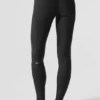 High-Waist Airlift Şık Tayt - Siyah
