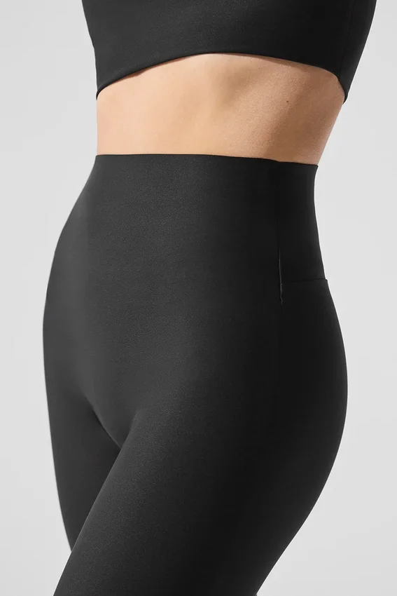 High-Waist Airlift Şık Tayt - Siyah