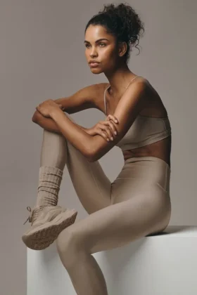 High-Waist Airlift Legging - Çakıl
